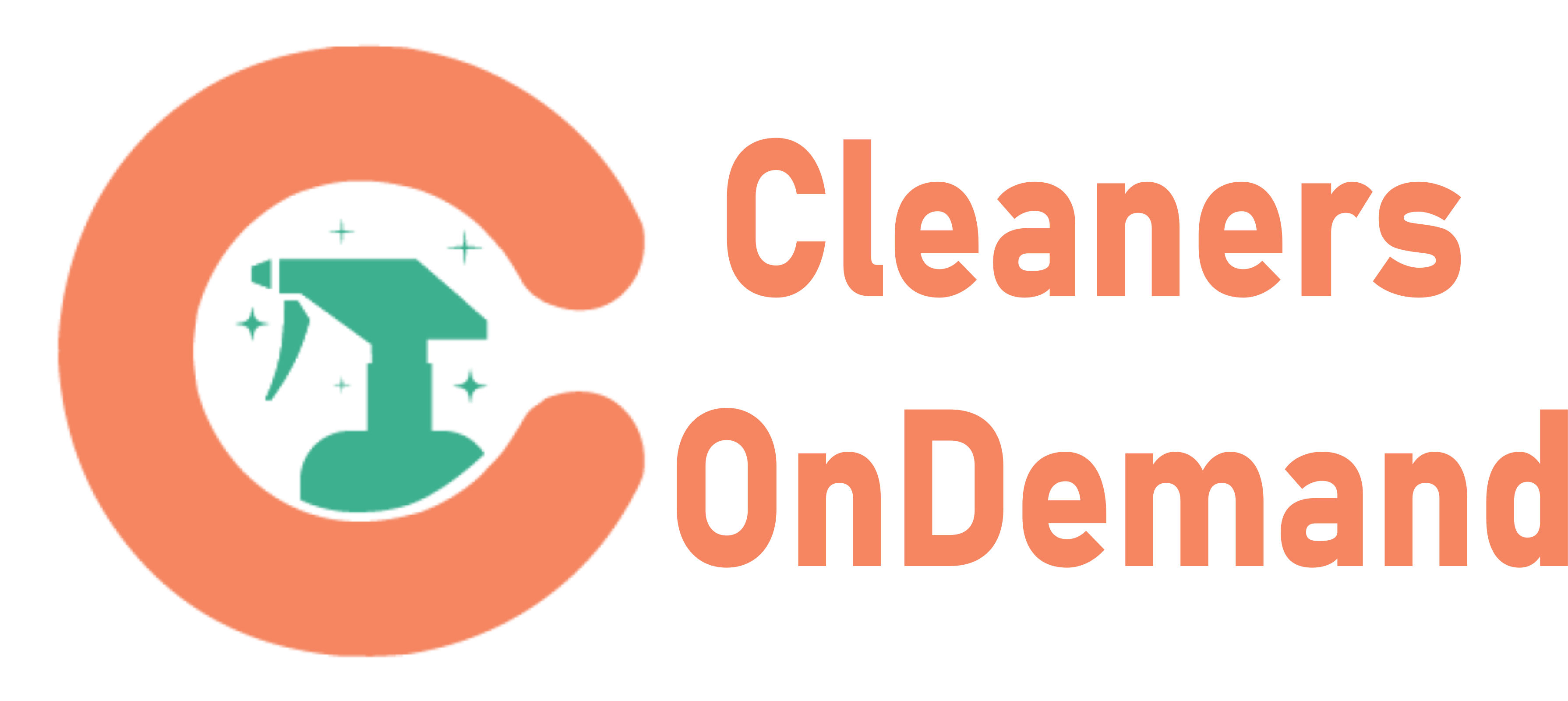 Cleaners Logo with Multiline Text